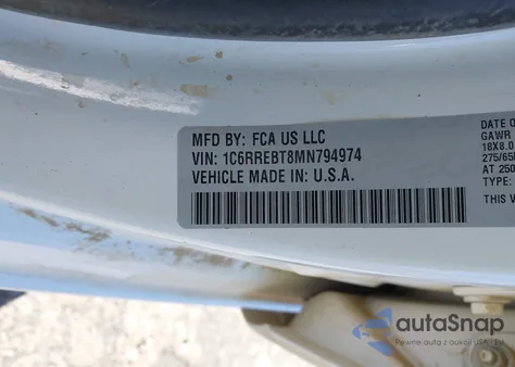 2021 Ram 1500 Big Horn 4X2 6'4 Box from USA, damaged, VIN 1C6RREBT8MN794974